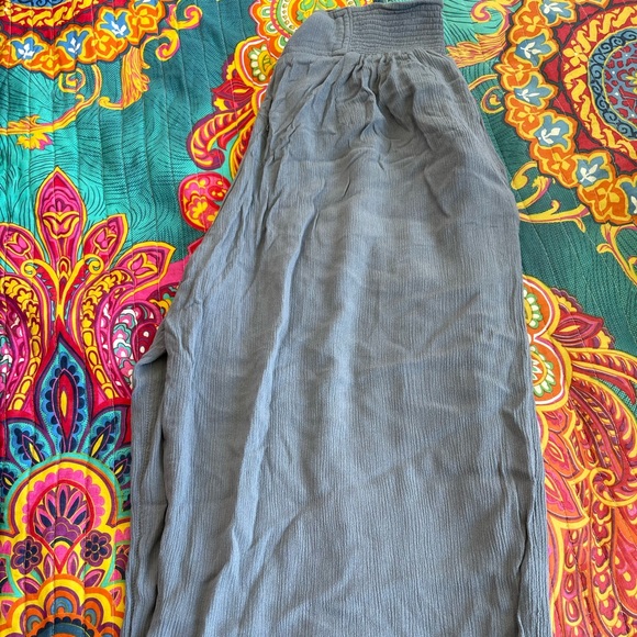 Mudd Boho High Waisted Blue Pants Size Large - Picture 4 of 7